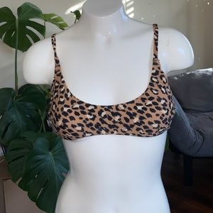 American Eagle Cheetah Print Bikini Top